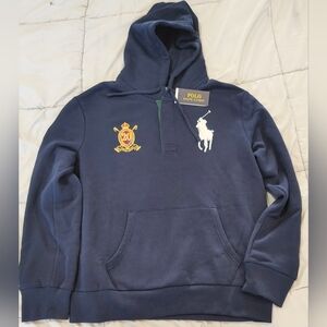 Polo Ralph Lauren Big Pony Crest #3 Hoodie Navy BNWT Size Medium